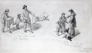 Artistas Callejeros, c.1839-43 de George Snr Scharf